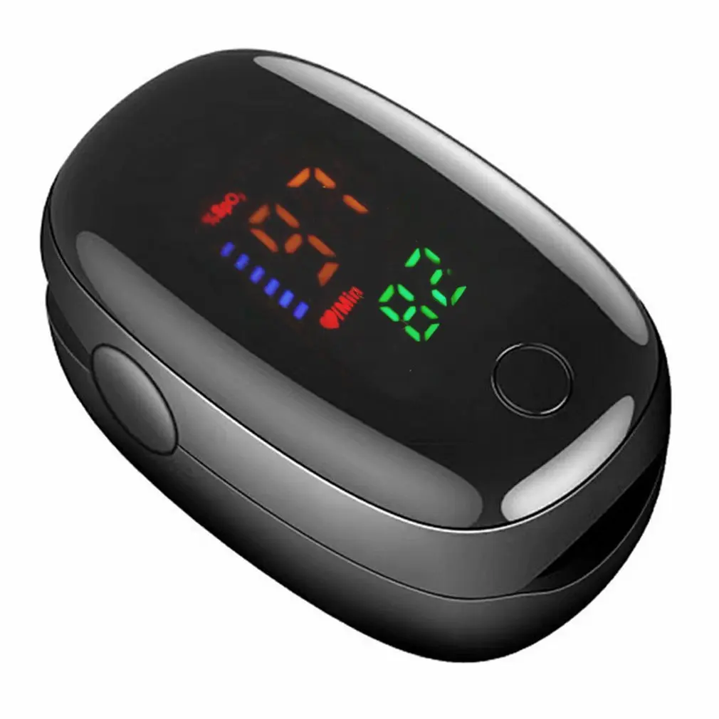 Blood Oxygen Saturation Pulse Monitoring Pulsometer Oximetry SpO2 PR LED Fingertip Oximeter Heart Rate Monitor Finger Clip