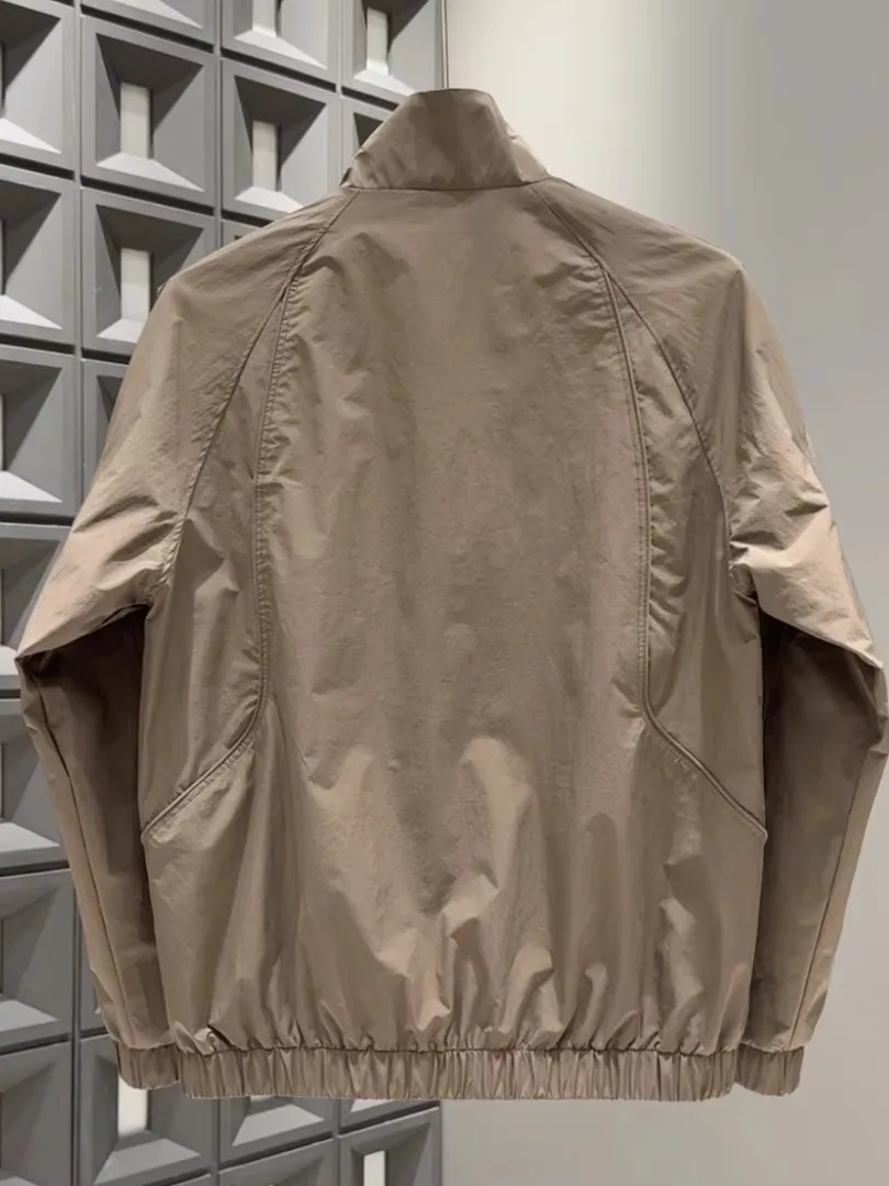 

Spring Autumn New Simple Design Flip Collar Jaet Men's High Sense Outdoor Casual Versatile Top Coat Loose Fit Multiple kets