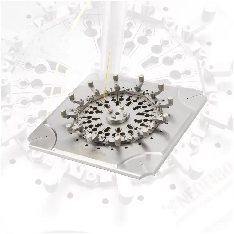 

BOB-24-SQ Finger-push Type Polisher 1.25mm Ferrule-24 Holder Polishing Jig Holder Fiber Optic Polishing Fixture