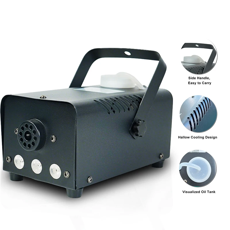 

500 Вт дымовая машина RGB 3 светодиода смешанного цвета с дистанционным управлением сценический дымоотсос для вечеринки DJ Disco Halloween