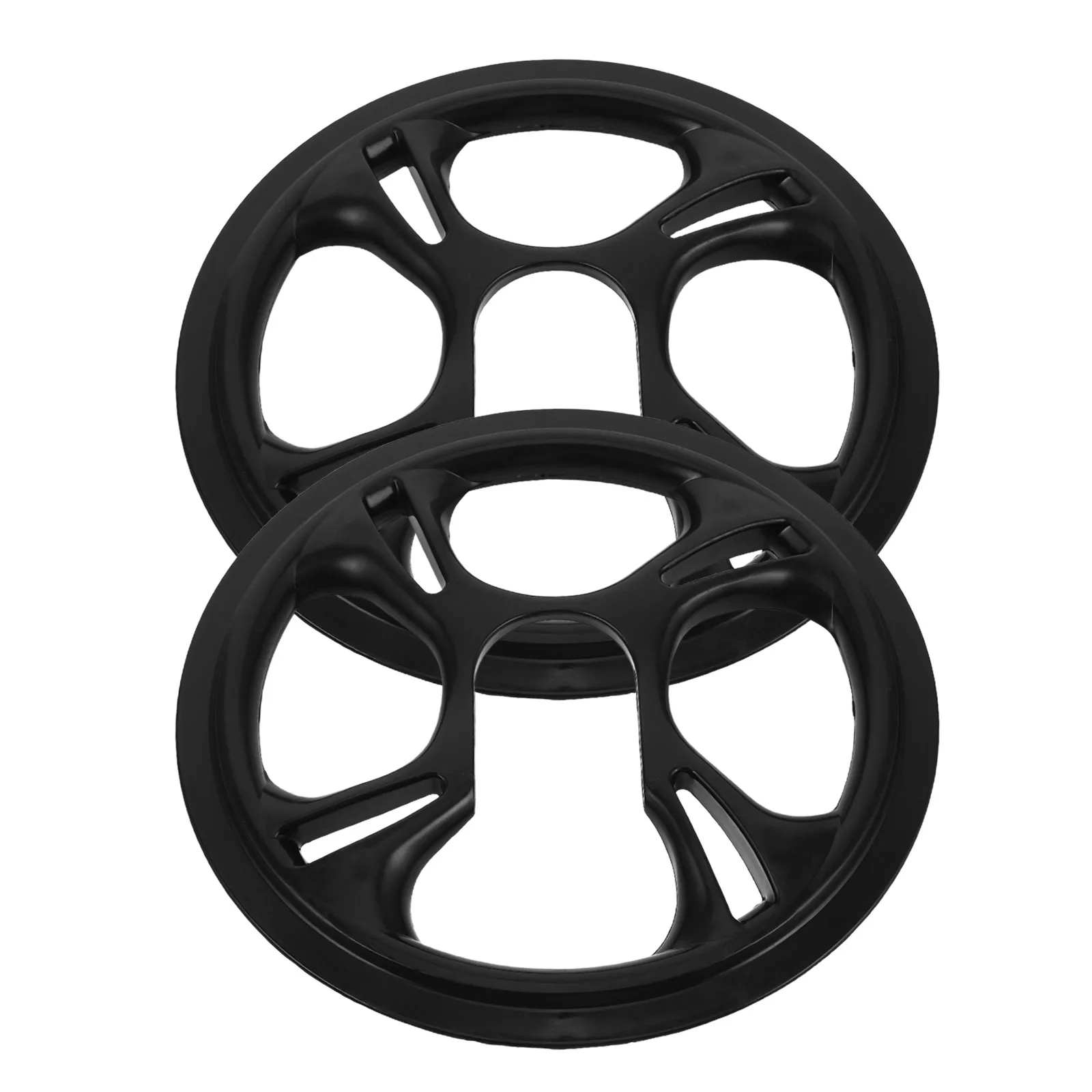 

2Pcs 5-Hole Bicycle Crankset Cover 42 Teeth Chainring Guard Easy Install Protection for Fixed Gear and Mountain Bikes