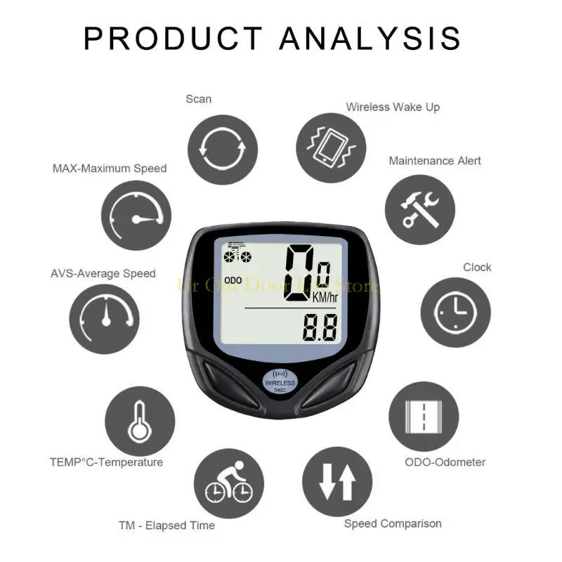 

77UF Спидометры для горных велосипедов, компьютерные аналоговые механические одометры для шоссейных велосипедов для различных