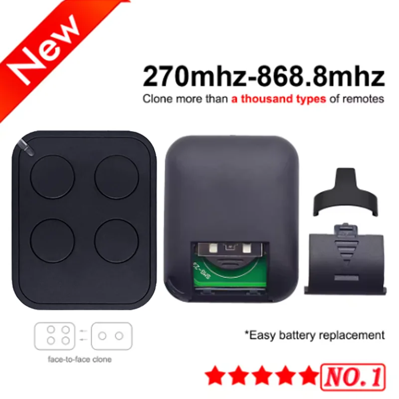 Пульт дистанционного управления гаражными воротами 433,92 МГц, совместимый с плавающим кодом NICE ON2 ON4 ON2E ON4E FLO2R-S FLO4R-S