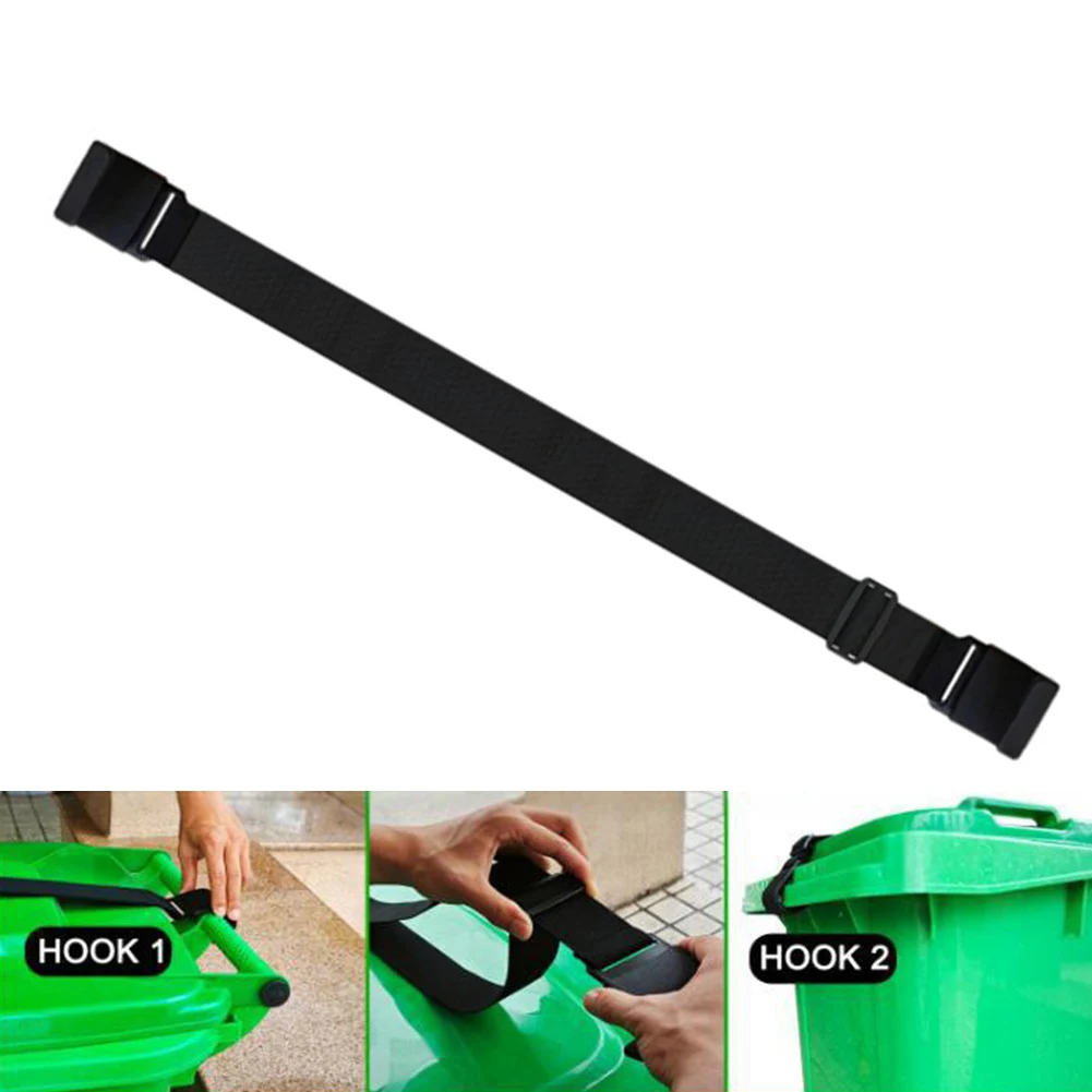 

Adjustable Trash Can Lock Strap: Secure Your Garbage From Animals Winds Outdoor Living Composting Garden Waste Bins