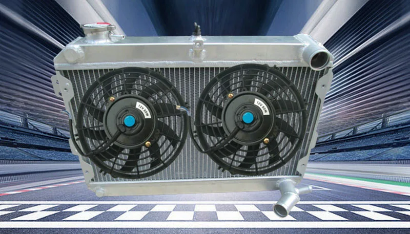For Mazda RX7 RX-7 SA/FB S1/S2/S3 Aluminum Radiator + FAN 79-85 80 81 82 83 84 1979 1980 1981 1982 1983 1984 85 1985