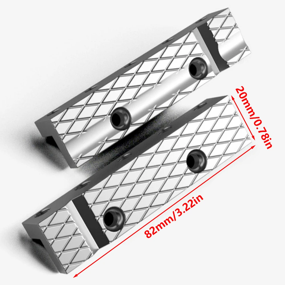 2 Stück Schraubstockbackenpolster für 6/7/8 Zoll magnetische Schraubstockbackenpolster, Stahlbackenschutz, für Holzbearbeitung, Schmuckherstellung, Sanitärarbeiten – Detail 7