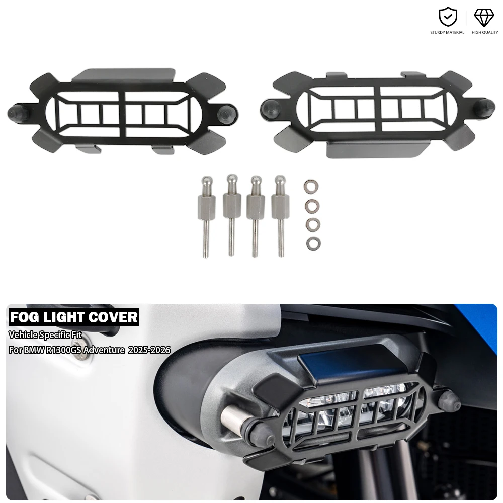 

Auxiliary Lamp Quick Release LED Fog Light Protection Grille Cover Fits For BMW R 1300 GS R1300 Adv R1300GS Adventure 2025 2026