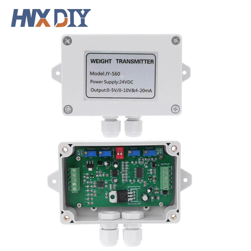 Trasmettitore di pesatura amplificatore di pesatura sensore di peso convertitore di corrente di tensione DC 12-24V 4-20MA amplificatore di cella di