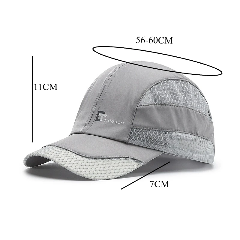 Spring Summer Spliced Mesh Quick Dry Baseball Cap, Fashion Breathable Sun Protection Outdoor Sports Mesh Hat for Daily Wear