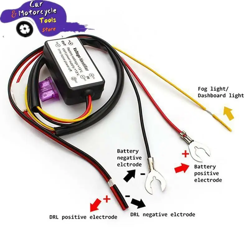 New Car Daytime Running Light Controller Controller Automatic ON/OFF Harness Controller Module DRL Relay New 2021