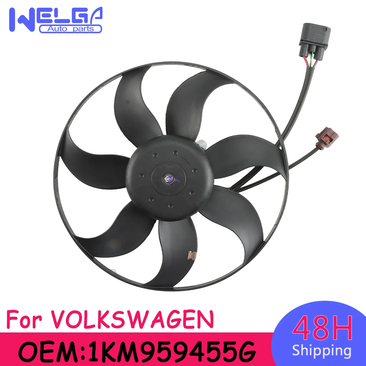 

1KM959455G Car Engine Electric Radiator Cooling Fan For AUDI A3 TT For Volkswagen Beetle Cc Golf Jetta Tiguan Gti Rabbit Passat