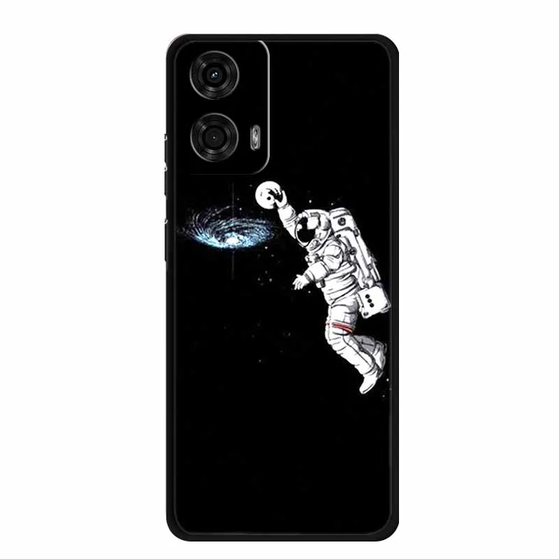 For Motorola Edge 50 Fusion Case Astronaut TPU Soft Silicone Back Cover Phone Cases for Moto Edge50 Fusion Spaceman Lion Capa