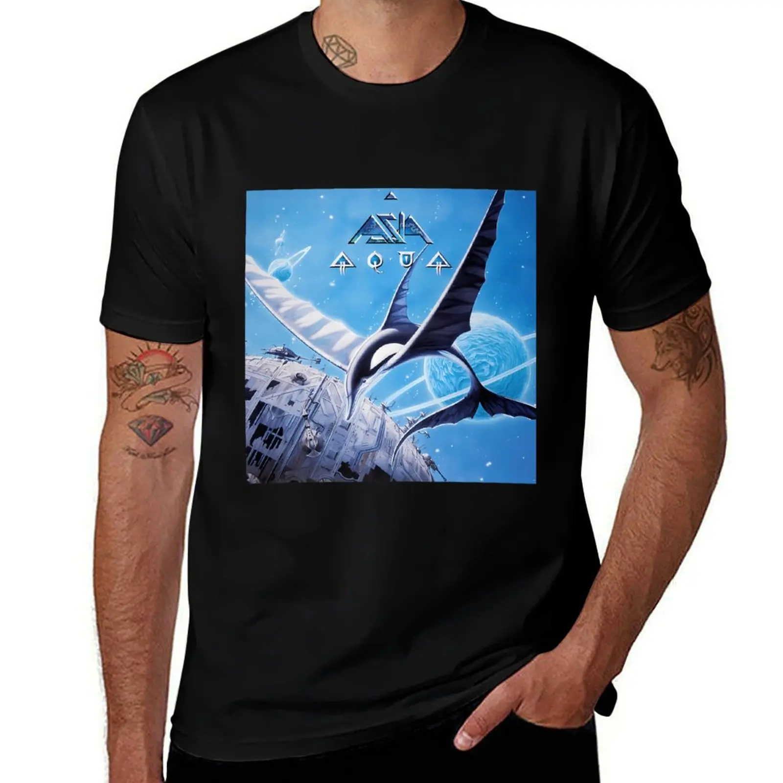 

Asia aqua T-Shirt Plus Size All Match Tee Shirt