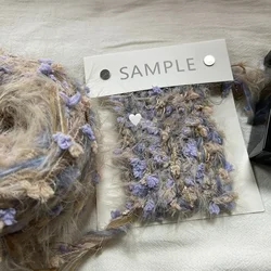 125g Garden Series Yarn Hand Mixed Knitting Yarn Colorful Flower Thread Handmade Crochet Stick Needle Woven Bag Hair Loop Decor