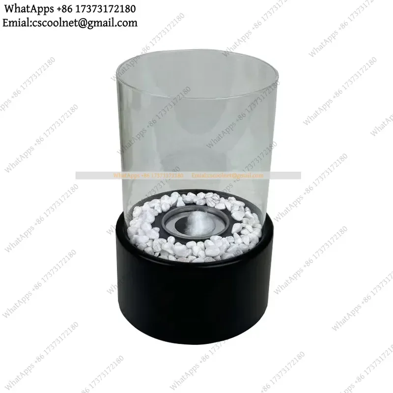 JS02 Desktop Mini Fireplace, Indoor Outdoor Flame Light Simulation, Tabletop Decor, Cozy Home Atmosphere Ornament