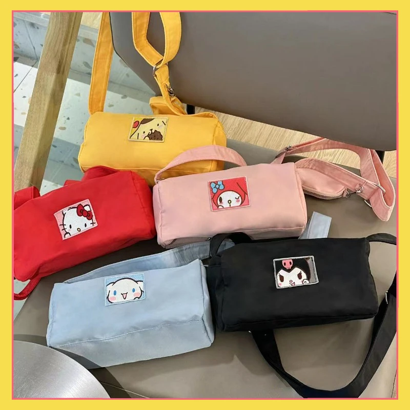 

New Japanese Style Sanrio Shoulder Bag Crossbody Bag Cinnamon Dog Kuromi Hello Kitty Crossbody Bag Cute Ornament Collection Gift