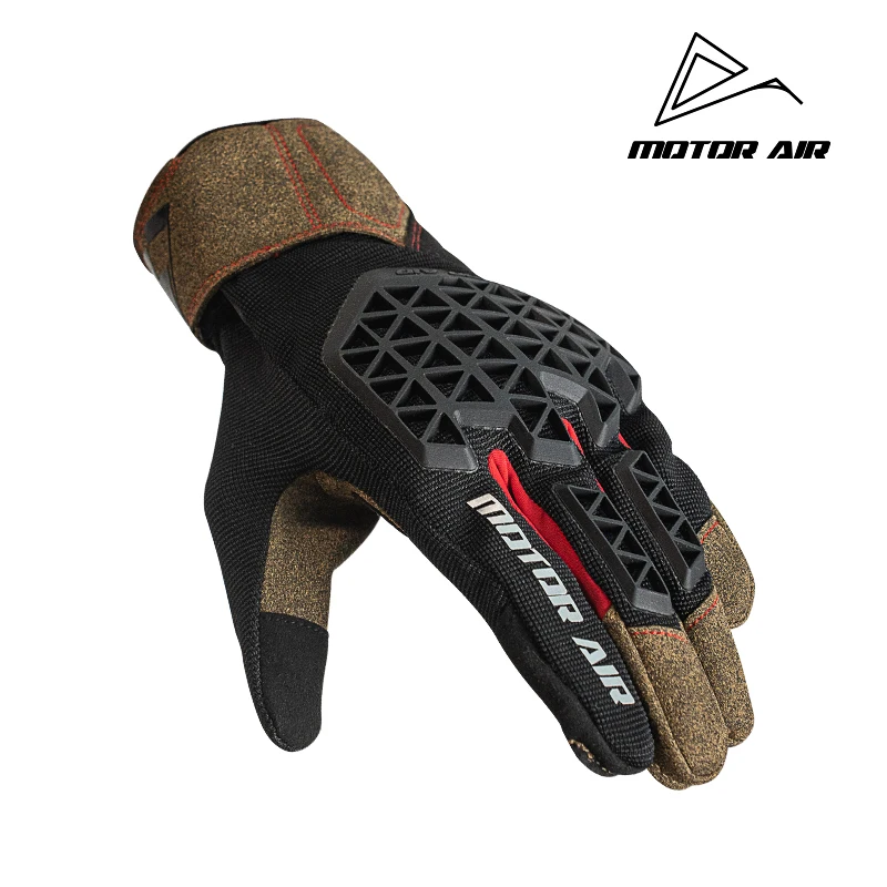 

Motor Air Новые мотоциклетные перчатки для верховой езды, летние дышащие сетчатые кожаные амортизирующие амортизирующие противоскользящие износостойкие