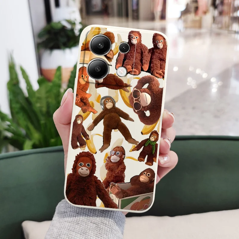 Чехол для телефона Working Monkey для Xiaomi Redmi Note 14 13 12 12S 11 11S 10 10S 9 9S 14C Pro Plus 4G 5G с жидким силиконовым чехлом