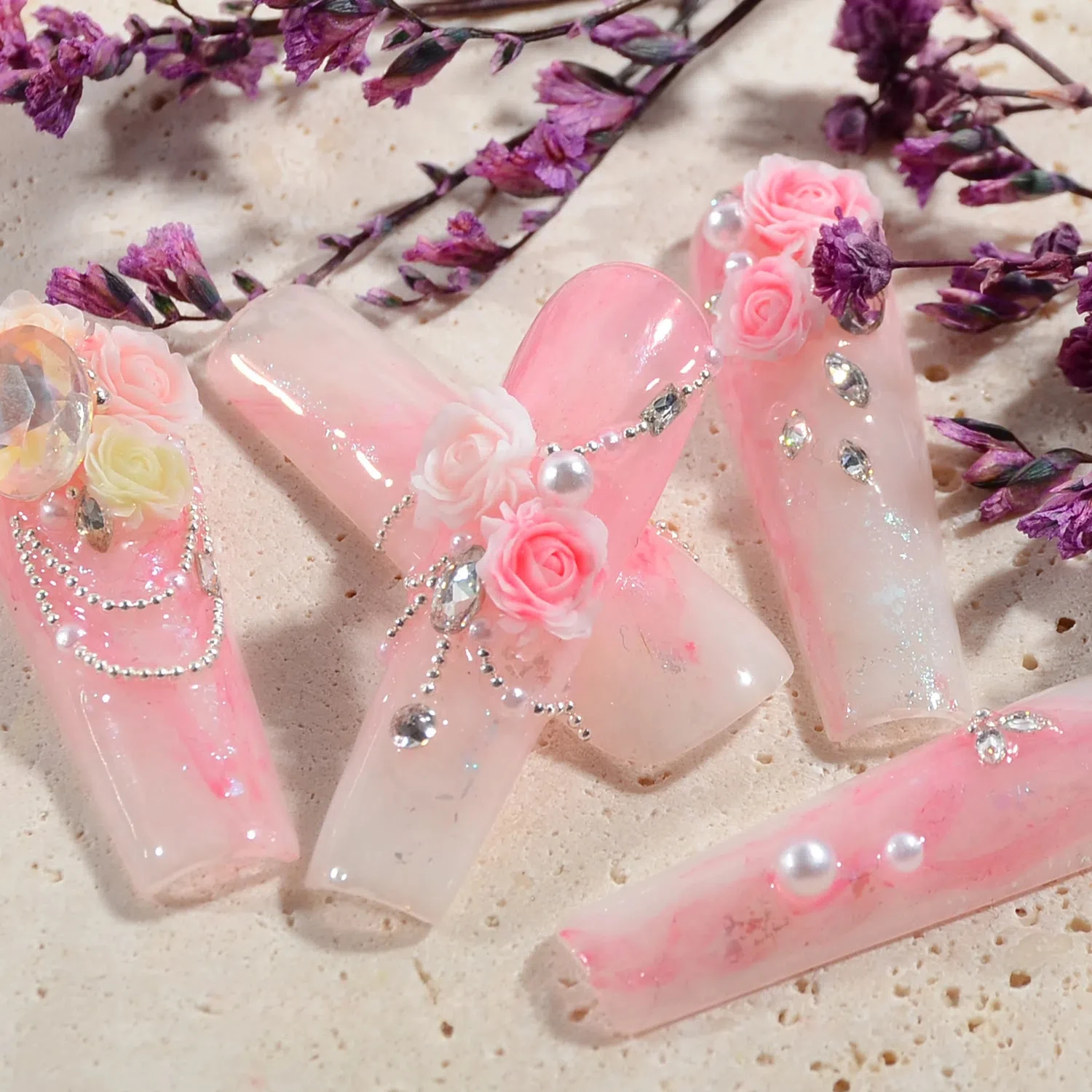 Accessori per decorazioni per nail art con fiori colorati in stile camelia e rosa in resina 3D da 100 pezzi |   Colori assortiti per manicure fai da te