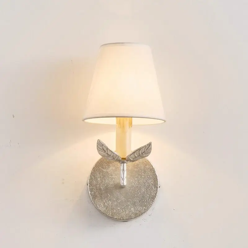 Art Luxury Silver foil LED Wall Lamp for Bedroom Creative Entrance Hallway Living Room Room Home Hotel project wall lighting