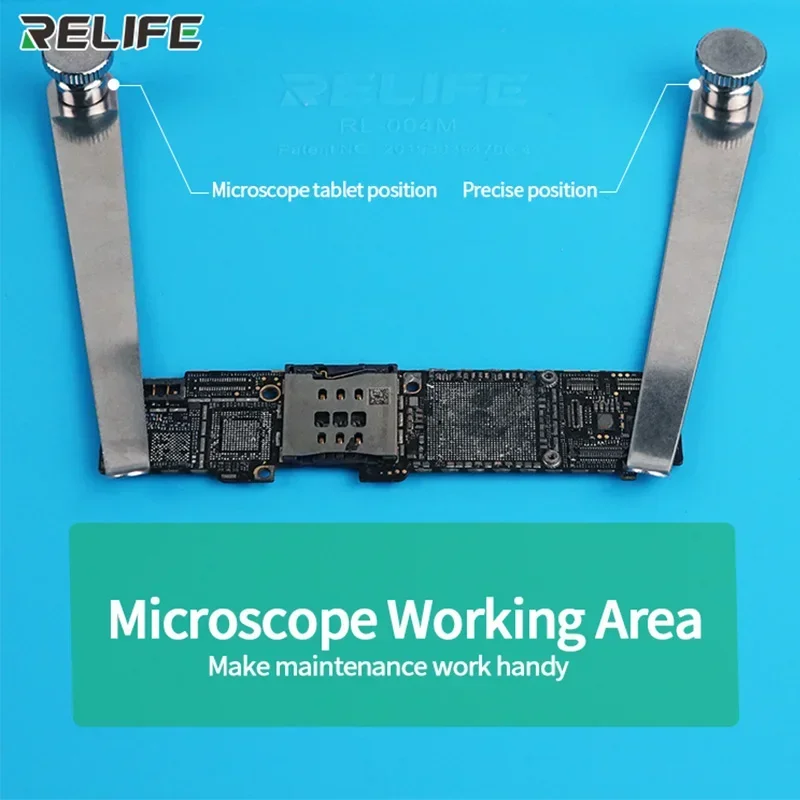 RELIFE mikroskop RL-004M, bantalan pendukung insulasi panas, bantalan kerja silikon penyolderan dasar B1
