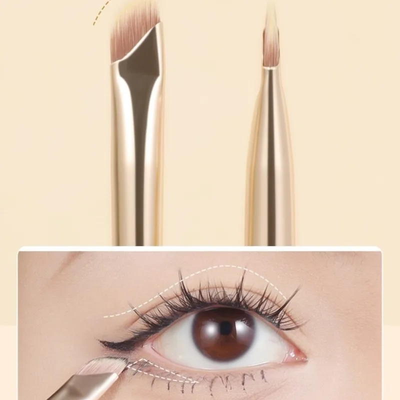 مجموعة فرش مكياج ذهبية مكونة من 10 قطع وحقيبة تخزين متعددة الوظائف محمولة للسفر مجموعة فرش مكياج لظلال العيون وفرشاة أحمر الخدود #5