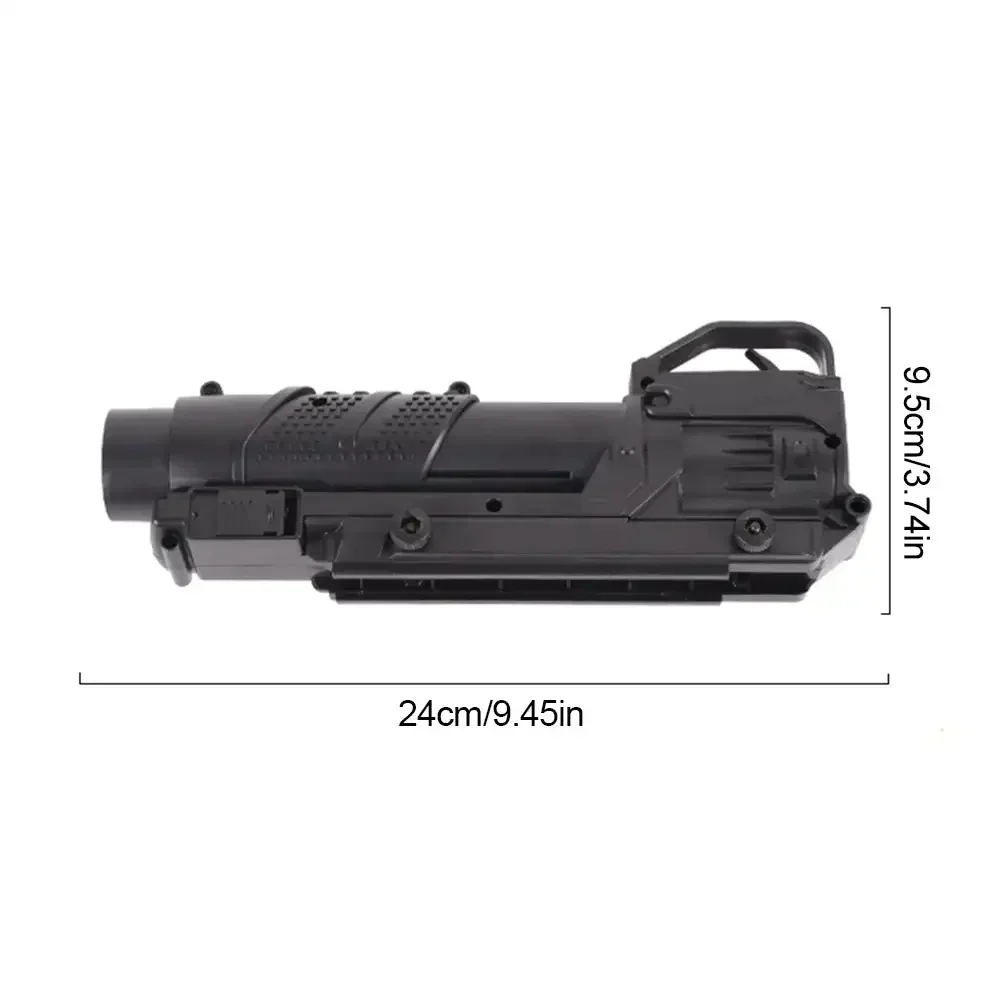 M203 Gel Balls Grenade Launcher with Double Barrel Double Bell M4/16 Short Plastic Launcher Toys for Paintball Shooting Kids Toy