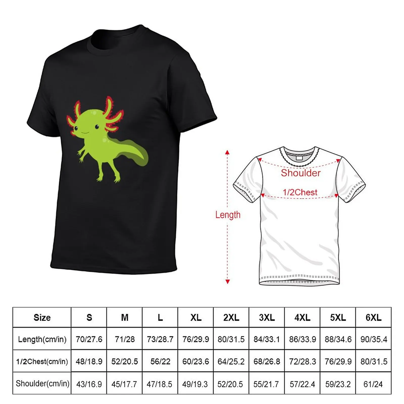 Cutesy Axolotl T-Shirt sports fans animal prinfor boys essential t shirt mens t shirt graphic