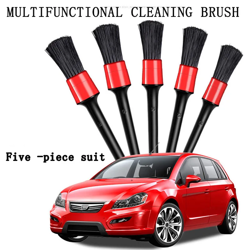 Car Cleaning Brush Wheel Crevice Air Conditioning Vent Brush Set Soft Bristle Car Wash Brush Car Interior Cleaning Tools