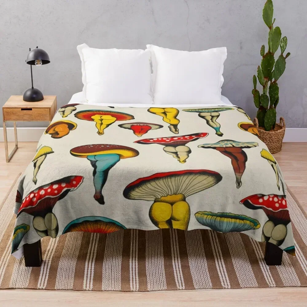 mushroom sexiest dance Throw Blanket Decorative Sofas Sofa Throw Beautifuls Blankets