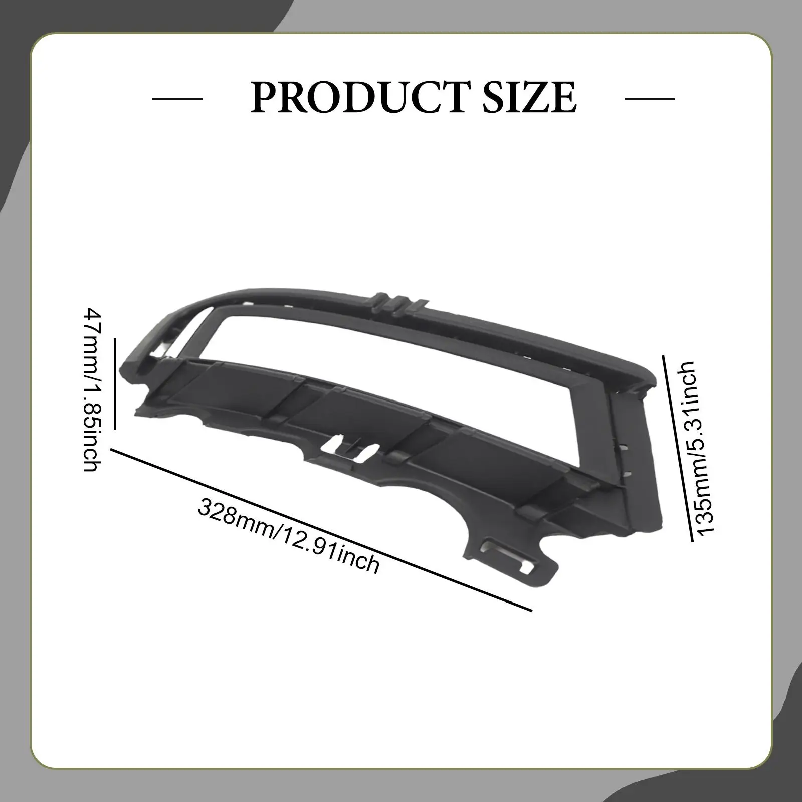 Penutup Lampu Kabut Bagian Perbaikan Profesional Eksterior Otomotif Aksesori Mobil Bezel Lampu Pengganti untuk VW Golf MK7 2014- 2017