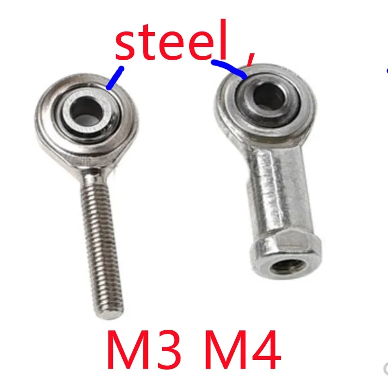 1PC Rod end Bearing M3 M4 M5 M6 M8 M12  Male or Female Thread SA SI T/K Left or Right Ball Joint Metric Threaded bearing