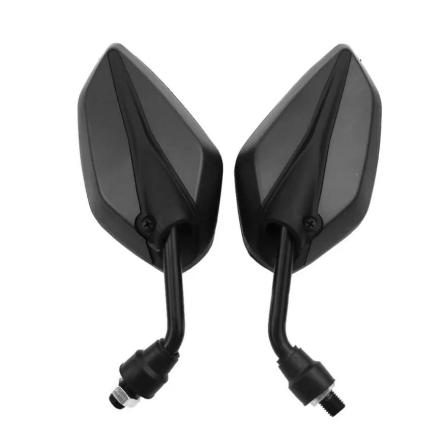 1 Pair 10mm Motorcycle Rearview Side Mirror Fit for Suzuki H-onda Yamah Kawasaki Side Mirrors