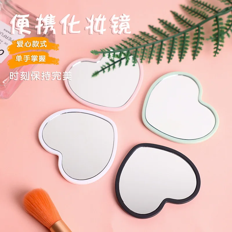 20 Pcs  Mini Size Women Girl Heat Love Candy Small Mirror ,Beauty Gift Makeup Mirror, Portable In Bag