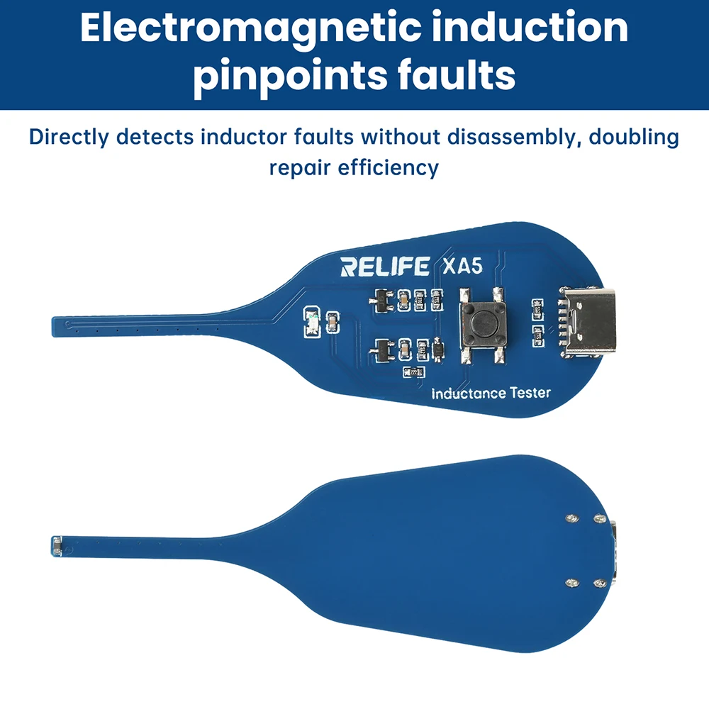 XA5 Inductance Tester Mainboard Coil Tester Electromagnetic Induction Inductance Testing Tool Quick Troubleshooting Type C