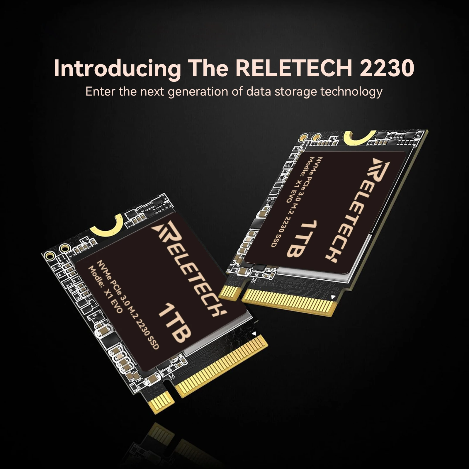 Reletech M.2 2230 SSD 1TB PCIe3.0 Disque Dur M2 SSD NVMe PCIE Pour Steam Deck Microsoft Surface ProX/Pro7 ROG ALLY SSD Remplacer