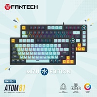 FANTECH ATOM63 Mechanical Keyboard 75% RGB Light Multi-Function Knob Esports Gaming Keyboard Valorant Gamer Accessories Gifts