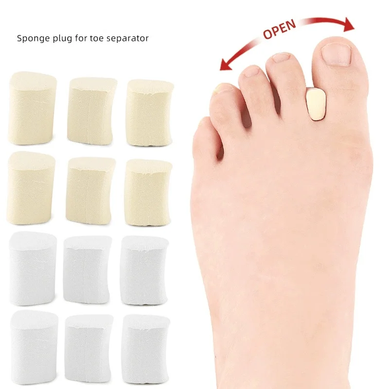 

1/2 Sets Sponge Relief Pads Overlapping Toes Foot Care Correcttor Hallux Valgus Protector Hallux Valgus Adjuster Toe Separator