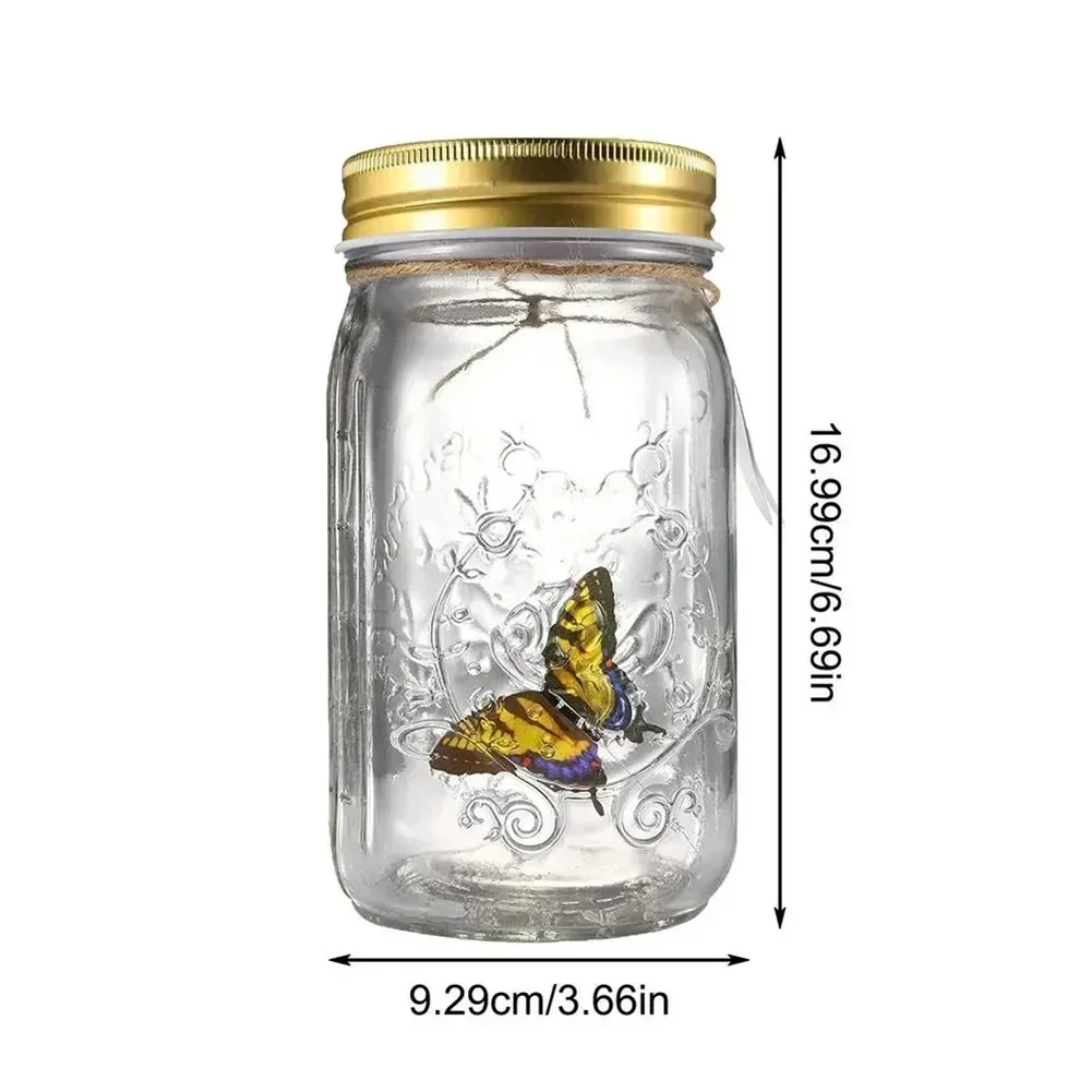 Magisches fliegendes Schmetterlingsglas, LED-Lampe, Einmachglas,  Simulation, animierter Schmetterling, Fliegen, Insekt, Sammelflasche,  Heimdekoration - AliExpress 15
