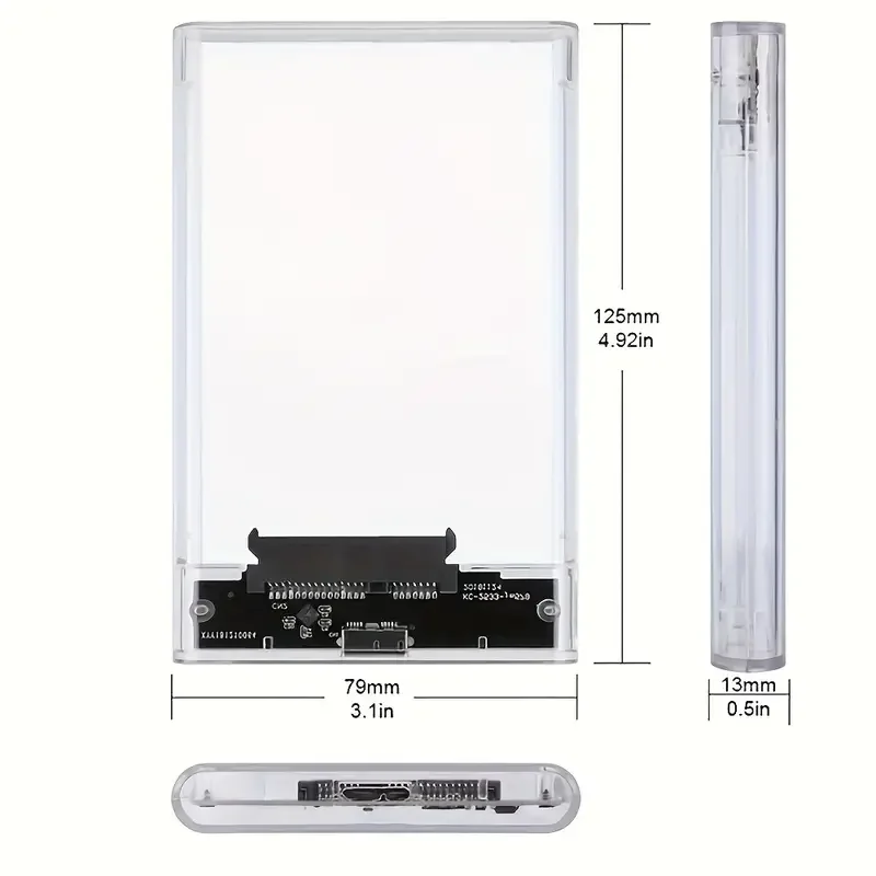HHD Case Hard Disk Case 2.5 Inch SSD Case 5Gbps SATA to USB 3.0 HDD Enclosure Box UASP Mobile External Housing Hard Driver Box view 6