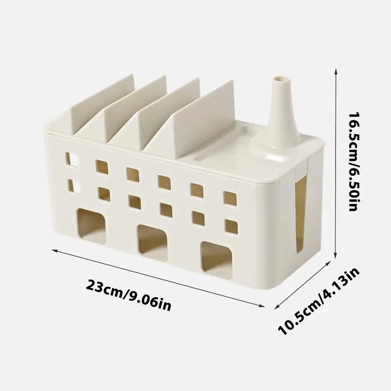 Large Cable Management Box Desk Cable Power Strip Organizer Box Desk Cord Hider Surge Protector Wires Concealer Holder For Home