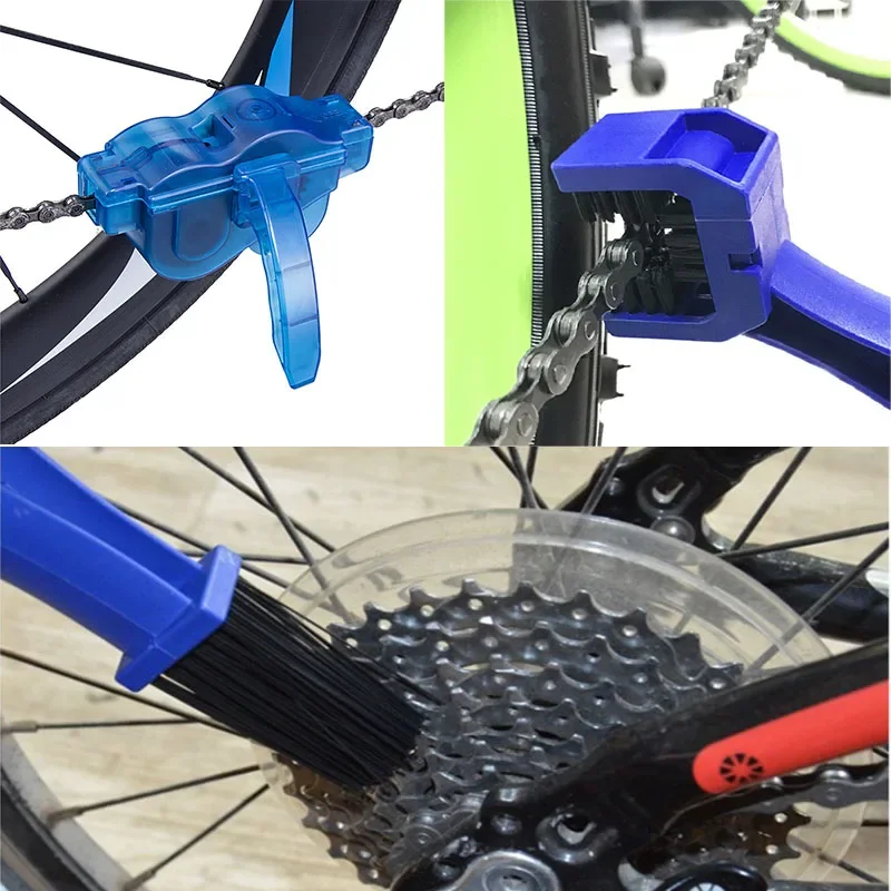 Bicycle Chain Cleaner Outdoor Cycling Cleaning Tool Mountain Road Motorbikes Brushes Chain Cleaning Brushes Accessories