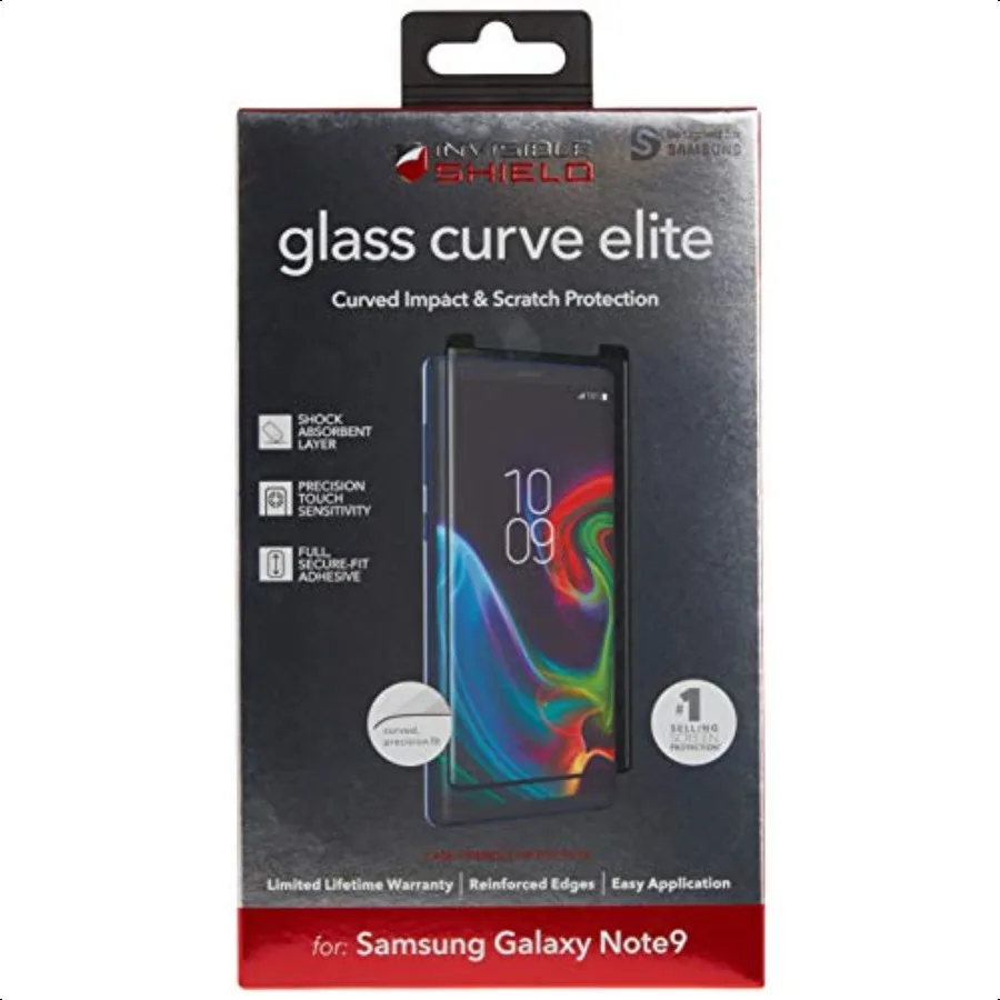 

ZAGG InvisibleShield Glass Curve Elite Screen Protector For Samsung Galaxy Note 9 200101855
