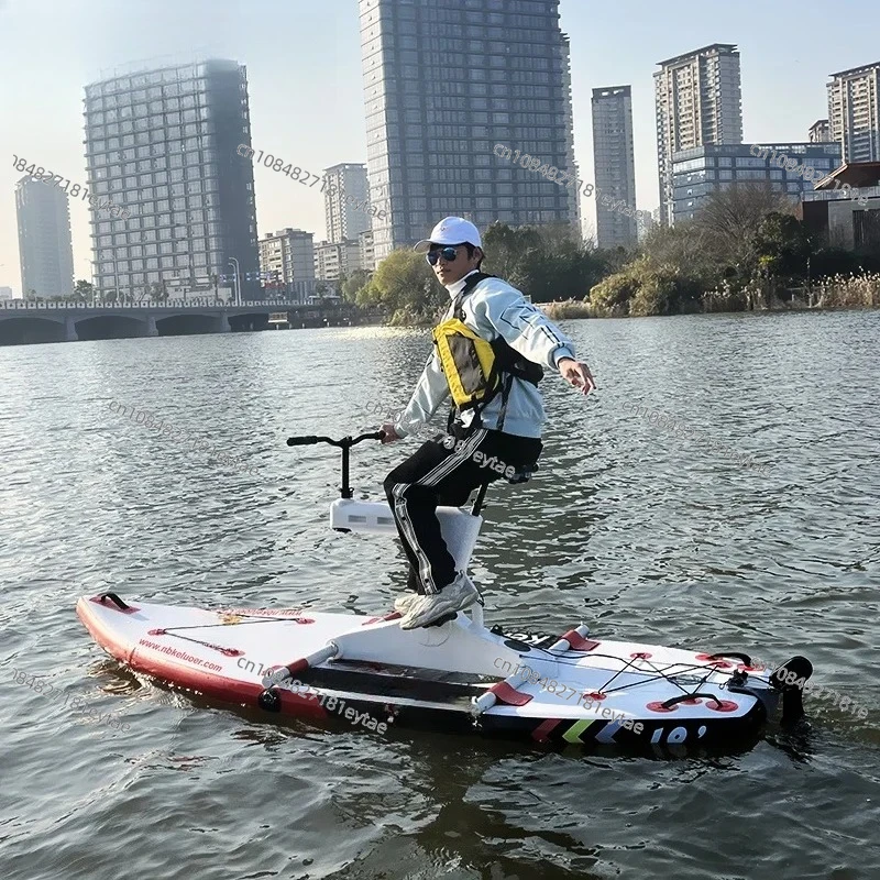 Outdoor Indoor SUP Inflatable Paddle Board Outdoor Water Bike Beginner Water Ski Board Water Sports Float Board