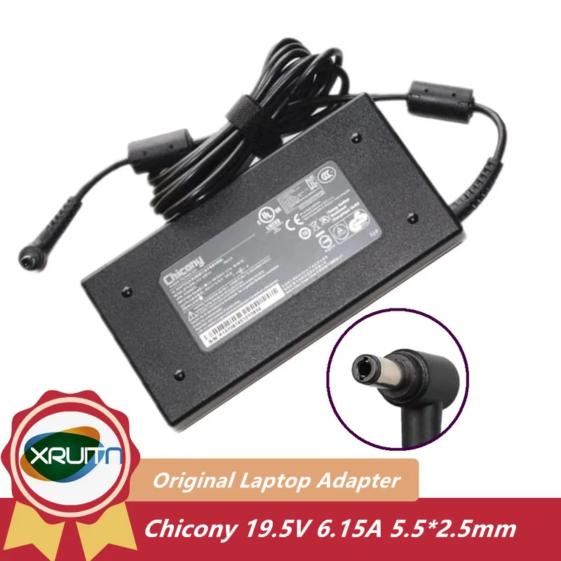 Genuine 19.5V 6.15A 120W Chicony A17-120P1A A120A041P Thin AC Adapter For Thunderobot G150S G150T N150SD Xmg A720 Power Supply