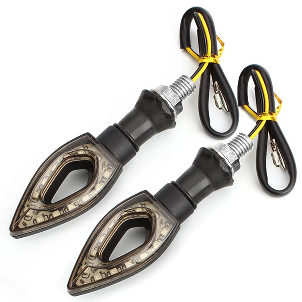 Amber Lights Motorcycle Turn Signal New Universal Waterproof 1 Pair 12 LED
