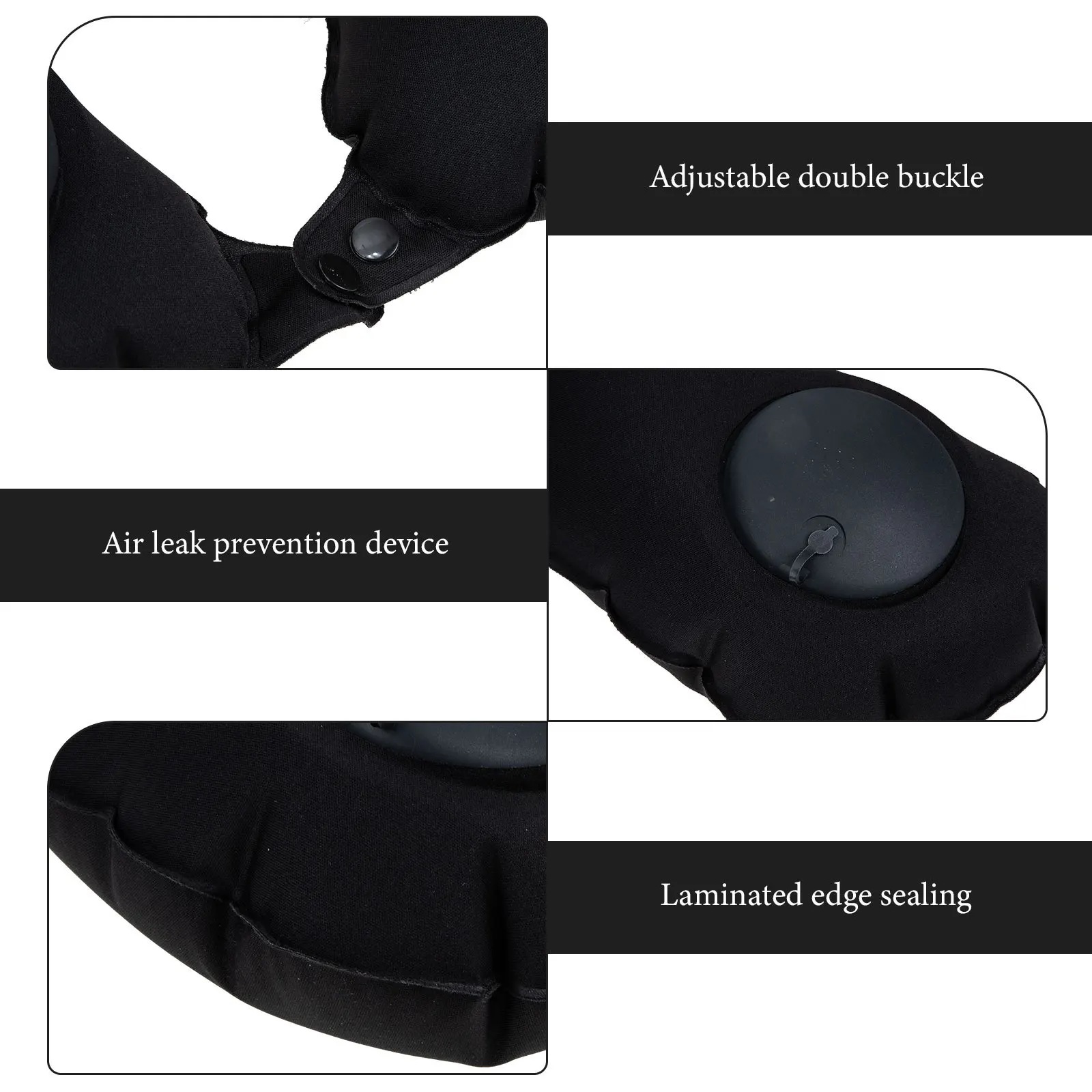 

Inflatable Neck Pillow Comfortable Airplane Pillow Travel Accessory Support Head Neck Wrap Prevent Side Swing Cervical Spine