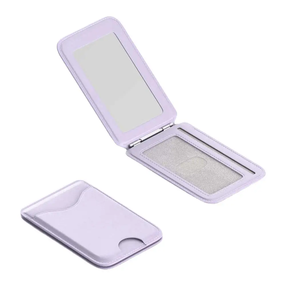 Magnetischer Kartenhalter-Ständer mit Spiegel, Verstellbarer Ständer, PU-Kartenhalter, Handyhalterung für iPhone 17 16 15 14 13 12 – Detail 22