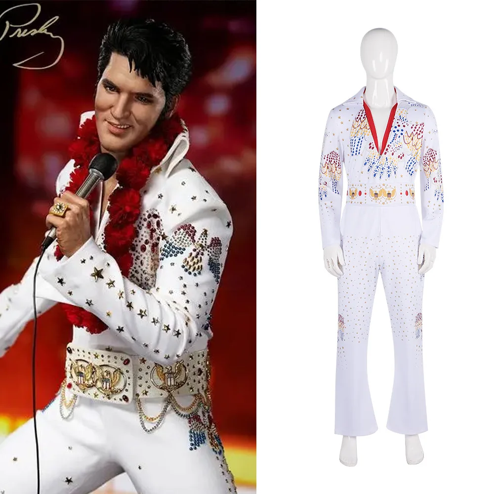 

Mardi Gras Rock Singer Elvis Presley Costume Festival Party Dance Costume Cosplay Role-playing Performance Costume