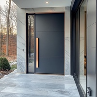 High-End Design Front Door Residential Custom-Made Entrance Door Thermal Break Aluminum Profile Heat Insulated House Entry Doors